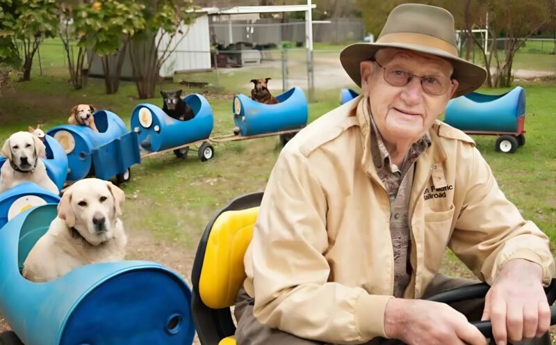 80-летний дедушка создал гениальное изобретение, чтобы помогать бездомным собакам